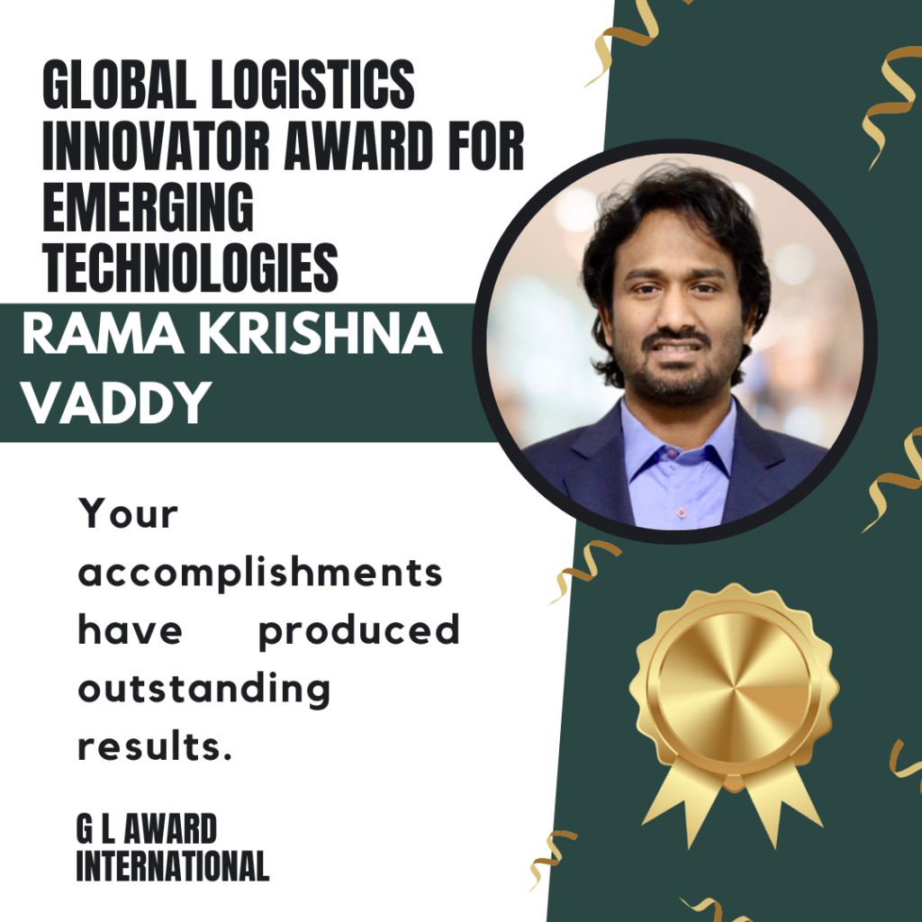 Rama Krishna Vaddy: Pioneering Innovation in Supply Chain Logistics