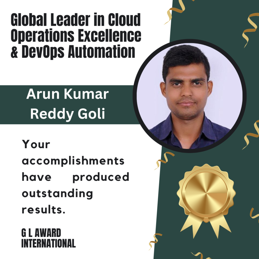 Arun Kumar Reddy Goli – Cloud Operations & DevOps Engineer | AWS & Azure Expert | CI/CD & Observability Specialist